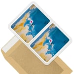 2 x Rectangle Stickers 10cm - Japan World Map Flag #45439