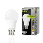 Integral LED 2 Pack B22 Non-Dimmable Dusk to Dawn Dual Sensor Frosted GLS Bulb – Warm Light 4000K, 806lm, 4.8W (40W Equivalent) - Energy efficient & Ideal for Outdoor, Porch, Garage, Garden