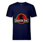 T-Shirt Homme Col Rond Game Of Geek Jurassic Pac Jurassic Parc Pac Man Humour