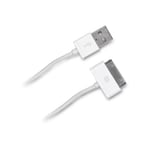 Câble 30 broches vers USB Compatible avec iphone 1 m, Blanc