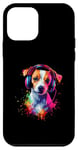 iPhone 12 mini Artistic Colorful Jack Russell Terrier Headphones Dog Jacky Case