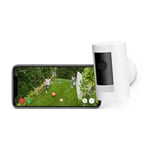 Ring Outdoor Camera Battery (Stick Up Cam) HD Security Camera 1080p Video White