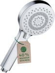 X1 pommeau de douche universel économe en eau en option, avec 3 types de jet (corps, cheveux, peau), pommeau de douche facile à nettoyer Ø 10,7 cm, tête de douche avec fonction anti-calcaire