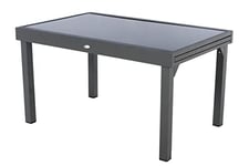 Hespéride - Table de Jardin Extensible Piazza Anthracite & Graphite