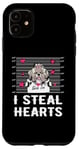 Coque pour iPhone 11 Shih Tzu I Steal Hearts Valentine Dog Funny Valentines Day