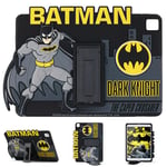 Batman Kids Case for iPad, 9th Generation iPad Case, iPad 8th Generation Case, iPad 7th Generation Case for Kids, iPad 10.2 Case 2021/2020/2019, Tablet Cover with Stand, Shockproof Silicone Protector