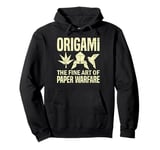 The fine Art of Paper Warfare Origami Pullover Hoodie