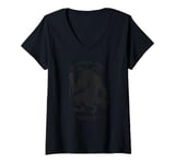 Womens Krampus Craves Misery Christmas V-Neck T-Shirt