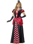 Royal Red Queen Dress &amp; Crown - Adults Costume, One Colour, Size L, Women