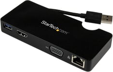 Mini Station D¿Accueil Usb 3.0 Universelle Pour Ordinateur Portable Avec Hdmi Ou Vga, Gigabit Ethernet, Usb 3.0 (Usb3Smdockhv)[VID065218]