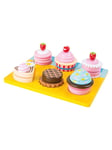 Small Foot - Wooden Play Food Cupcakes and Cake Set 13dlg.