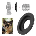 Black M42‑C‑FX Adapter Ring For M42/C Mount Lens Fit for FX Mount Camera Body