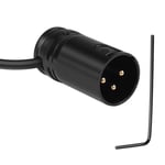 Adaptateur Compact Xlr À Souder Pour Microphone - Plaqué Or - 3 Broches - Connecteur Xlr À Souder - Connecteur Audio Xlr Réglable À 90° - Pour Câble Xlr Fin - Connexion D'Angle - Bricolage -[X703]