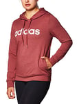 adidas W E Lin Oh HD Legred/White Hoodie, Women, womens, GD2960, Legacy Red Melange/White, M