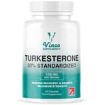 Turkesterone Supplements - 60 Capsules - 1200mg Ajuga Turkestanica, Bodybuilding