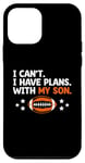 Coque pour iPhone 12 mini Joueur de football « I Can't I Have Plans With My Son »