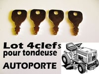 tondeuse autoporté tracteur/  JEU DE 4 CLEFS pour CONTACTEUR A CLEF ELECTRIQUE /