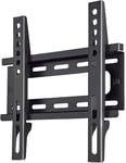 Support Mural Tv Ultra Plat Pour Tv Écran Plat Entre 48 Cm Et 117 Cm (19"" À 46""), Jusqu'À 25 Kg De Charge Supportée, Vesa 200X200, Noir