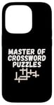 iPhone 14 Pro Puzzle Lover Master of Crossword Puzzles Case