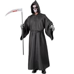 W WIDMANN MILANO Party Fashion - Costume Faucheur, Robe avec capuchon, Grim Reaper, Fossoyeur, déguisement d'Halloween