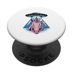 Licorne Ufo Enlèvement Conspiracy Theory Alien PopSockets PopGrip Adhésif