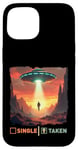 iPhone 15 single taken alien man taken by UFO valentine's day boys Case