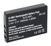 Amsahr BT-KDKLIC5001-1CT Numérique Remplacement Caméra/Caméscope Batterie pour Kodak Klic-5001/Easyshare Dx6490/Dx7590/Dx7630/P712/P850 Gris