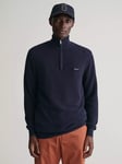 GANT Cotton Pique Half Zip Jumper