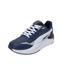 PUMA Unisex X-RAY Speed Sneaker, Inky Blue White-Persian Blue, 3.5 UK