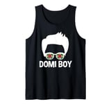 Mens Domi Boy Dominica Boy Dominica Flag Sunglasses Tank Top