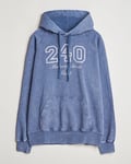 GANT 240 Mulberry Street Vintage Washed Hoodie Dusty Blue Sea