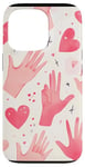 Coque pour iPhone 13 Pro Kpop Finger Heart Gesture - Accessoire de mode coréen tendance