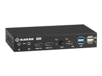 Black Box 4K HDMI Dual-Monitor KVM Switch KVD200-2H - Omkopplare för tangentbord/video/mus/ljud/USB - 2 x KVM/ljud/USB - 1 lokal användare - skrivbordsmodell