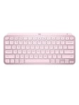 Logitech MX Keys Mini Minimalist Wireless Illuminated Keyboard - Rose - ND - Tastatur - Nordisk - Rosa