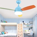 GaoF Smart Ceiling Fan Lighting Ceiling Cooling Fans Lamp with Remote Control Living Room Dimmable LED Chandelier Kid's Room Pendant Lamp Hallways Hanging Lamp