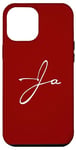 Coque pour iPhone 14 Pro Max Logo signature manuscrit avec couleur blanche