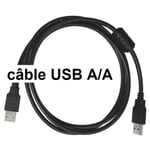 CABLING®Data Câble USB Type A Mâle vers Mâle Câble Double USB pour Disque Dur Boîtier Externe, DVD, Refroidisseur PC Portable et