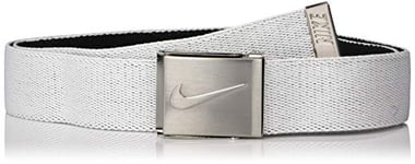 Nike Ceinture élastique réversible pour homme Taille unique blanc/noir