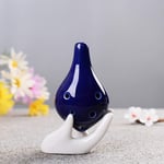 HUANGDANSEN Ocarina Flûte à 6 Trous AC Mini flûte Faite à la Main en céramique avec Ton Moyen C