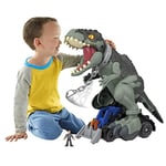 Imaginext Coffrets de Personnages Jurassic World, Figurine Dinosaure (40,5 cm) avec lumières, sons et mouvements, à collectionner, Dès 3 ans, GWT22