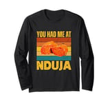 You Had Me At Nduja Sausage Funny Retro Italian Food Lover Long Sleeve T-Shirt