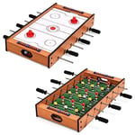 FANTASK Table de Hockey 2 en 1 Multifonction en Bois, Table de Jeu, Baby-Foot