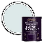 Rust-Oleum Peinture Bleue Résistante à l'eau pour Faïence de Cuisine, Finition Mate - Marcella 750ml