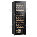 Sealey Baridi 44 Bottle Dual Zone Wine Cooler, Fridge with Digital Touch Screen