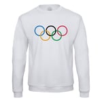 Sweat Shirt Homme Anneaux Olympiques Jeux Olympiques Tokyo 2020 Sport