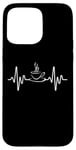 iPhone 15 Pro Max Funny Heartbeat Coffee Cup Cute Heartbeat Coffee Lover Mens Case