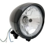 Framlampa drag specialties - Diamond style bottom mount 14,5 cm 5 3 4 klar svart strålkastarsats