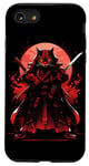 iPhone SE (2020) / 7 / 8 Cat Samurai Ninja Cat Samurai Art Ukiyo-e Case