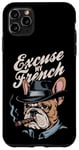 Coque pour iPhone 11 Pro Max Bulldog français Excuse My Frenchie Vintage Bulldog Lover