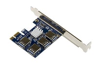 KALEA-INFORMATIQUE Carte de réplication PCIe x1 vers 4 Ports par Liaisons USB3 pour y Relier des risers USB vers PCIe